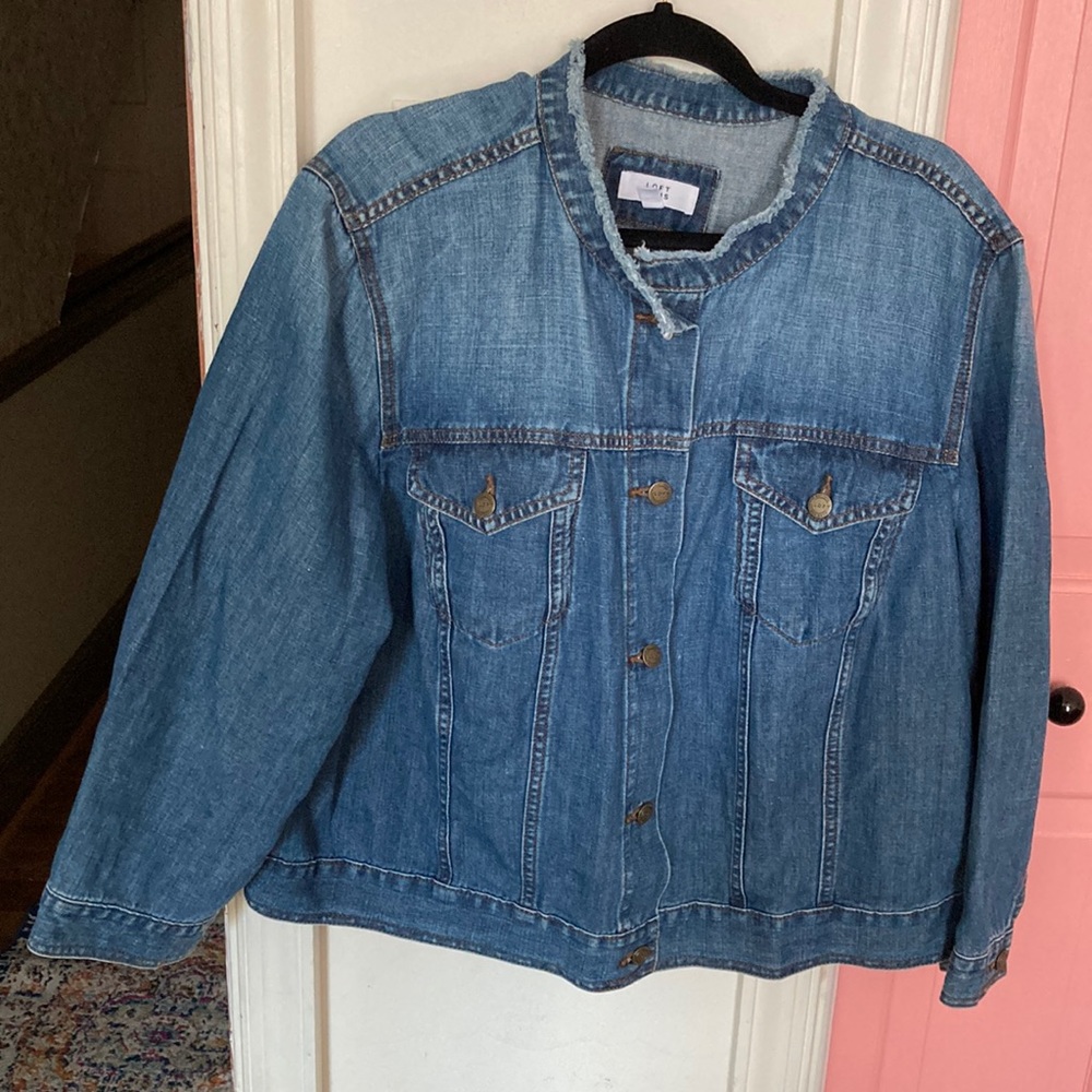 Loft Plus Denim Jacket Size 22